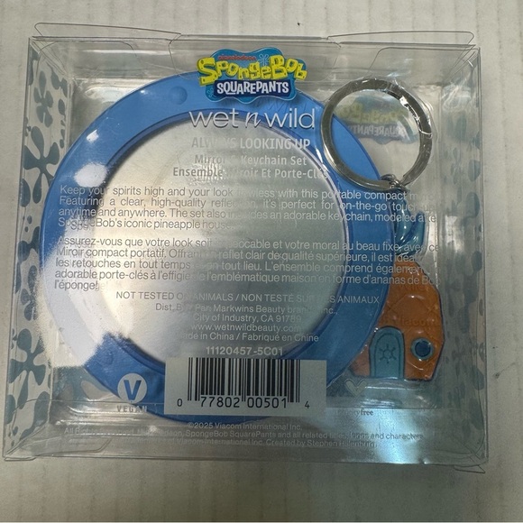 Wet N Wild SpongeBob Face Mirror and Keychain Set - Always Looking Up - Picture 7 of 8